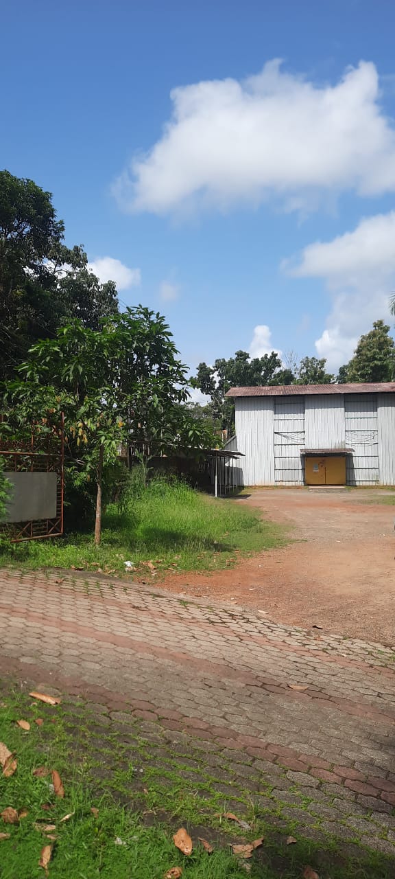 Badminton court building, outside view